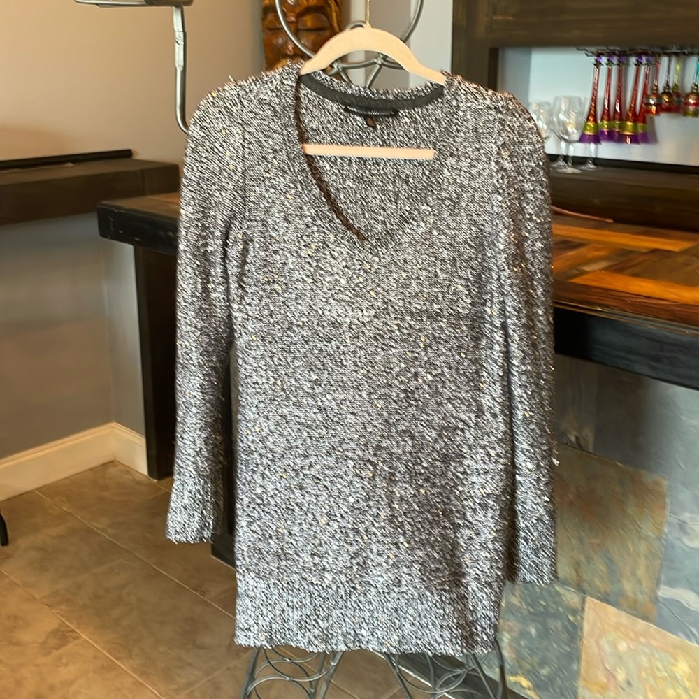White House sparkly  Black Market  sweater size Med